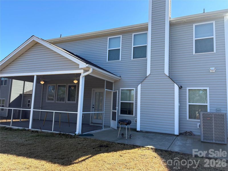Exterior details and patio area of a home in Hidden Lakes, Statesville (Image 28).