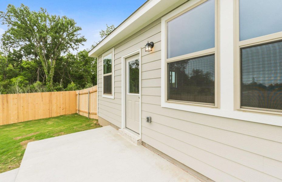 Exterior details and patio area of a home in County View, Temple (Image 17). Exterior details and patio area of a home in County View, Temple (Image 17).