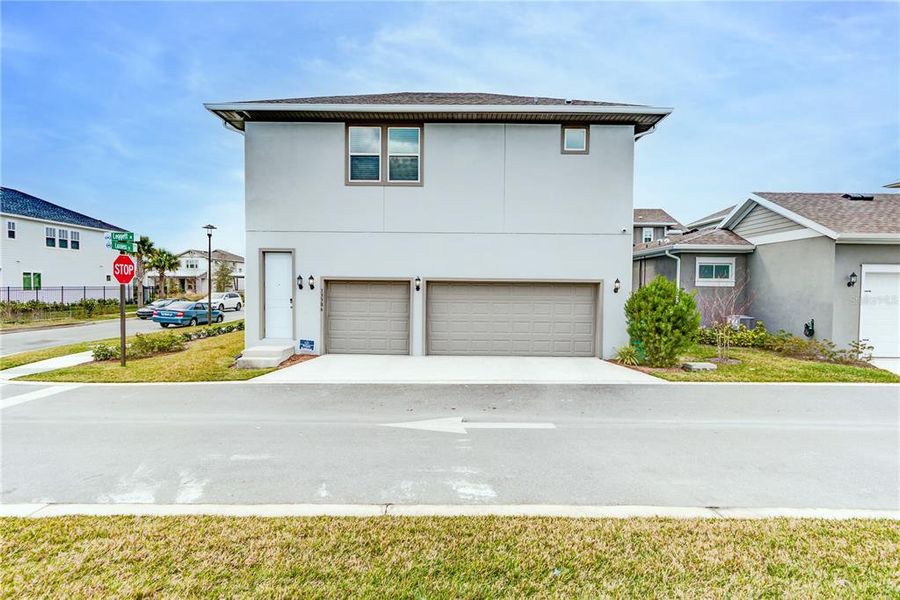 3 car side entry garage