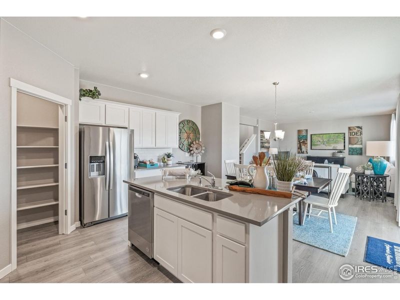 Furnished interior view inside a new home in Fossil Creek Ranch, Windsor (Image 4).