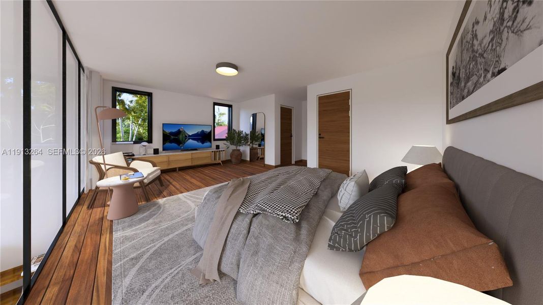 Furnished interior view inside a new home in , Fort Lauderdale (Image 6).