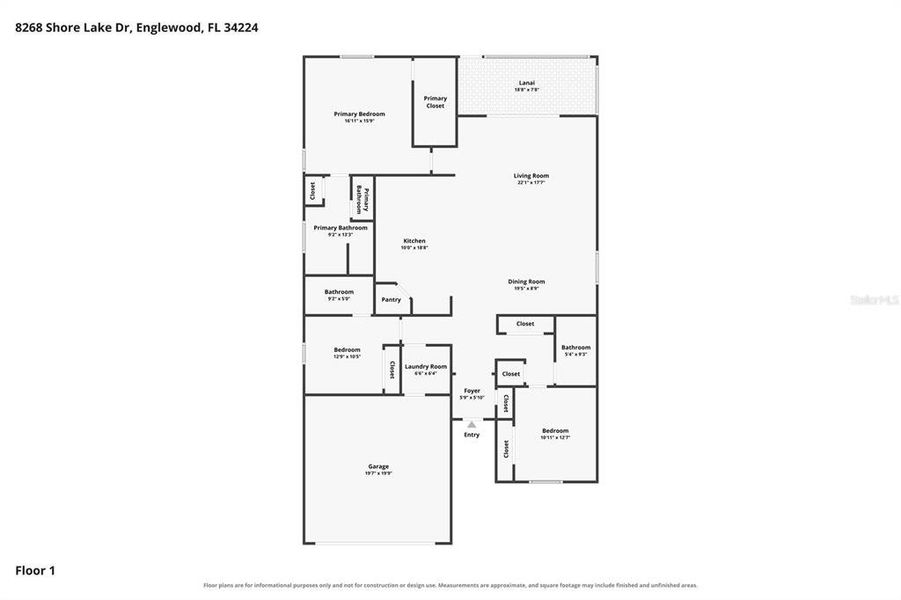 2D floor plan layout of this home in , Englewood, FL (Image 5). 2D floor plan layout of this home in , Englewood, FL (Image 5).