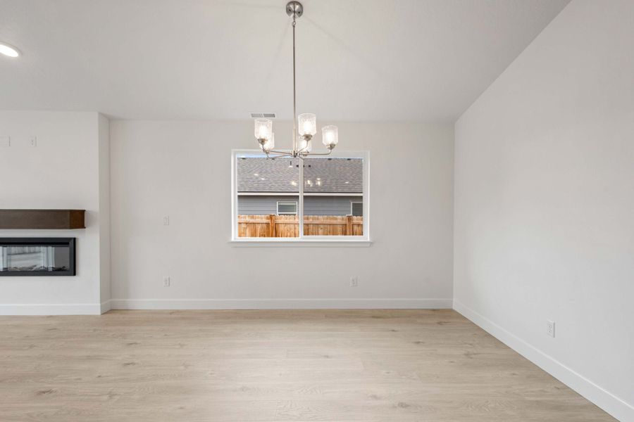 Representative unfurnished interior of a home built from the Alder by MonteVista Homes in IronHorse, Prineville (Image 11).