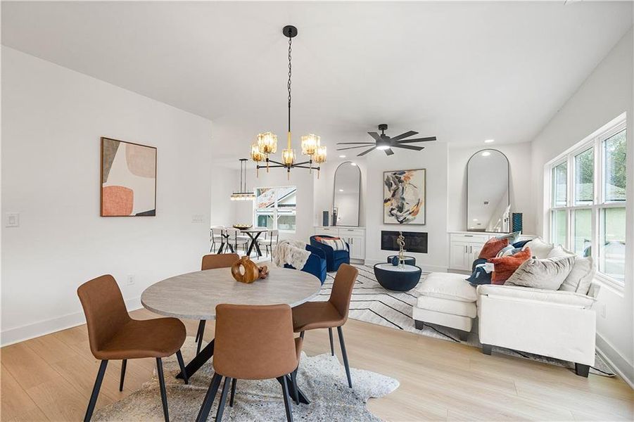 Furnished interior view inside a new home in , Atlanta (Image 9).