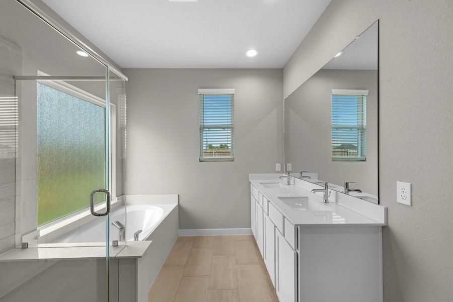 Furnished interior view inside a new home in Grand Oaks Village, Houston (Image 7). Furnished interior view inside a new home in Grand Oaks Village, Houston (Image 7).