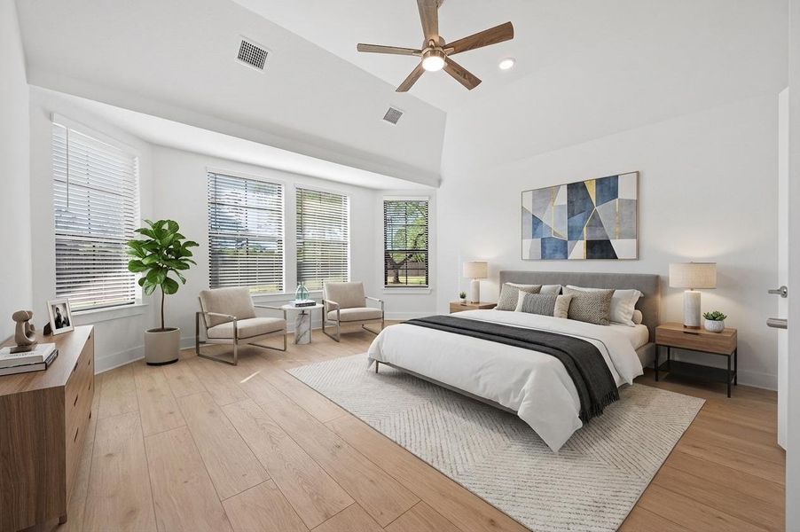 Furnished interior view inside a new home in Sorella, Tomball (Image 14).