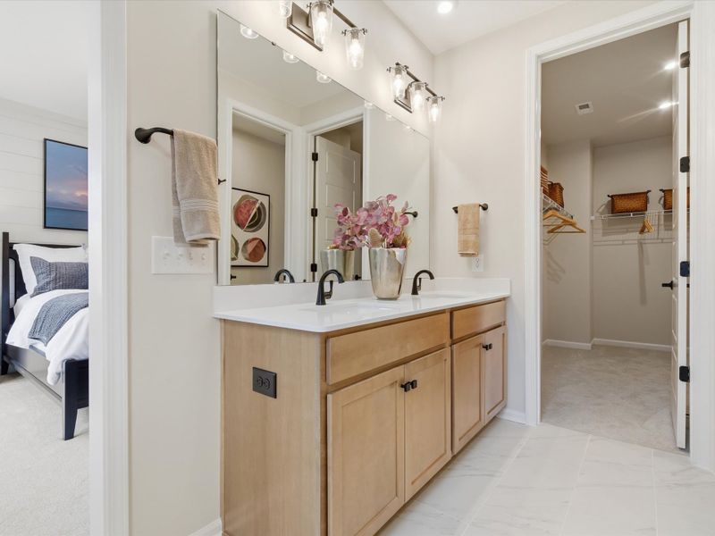 Furnished interior view inside a new home in Ellis Townes, Charlotte (Image 27).