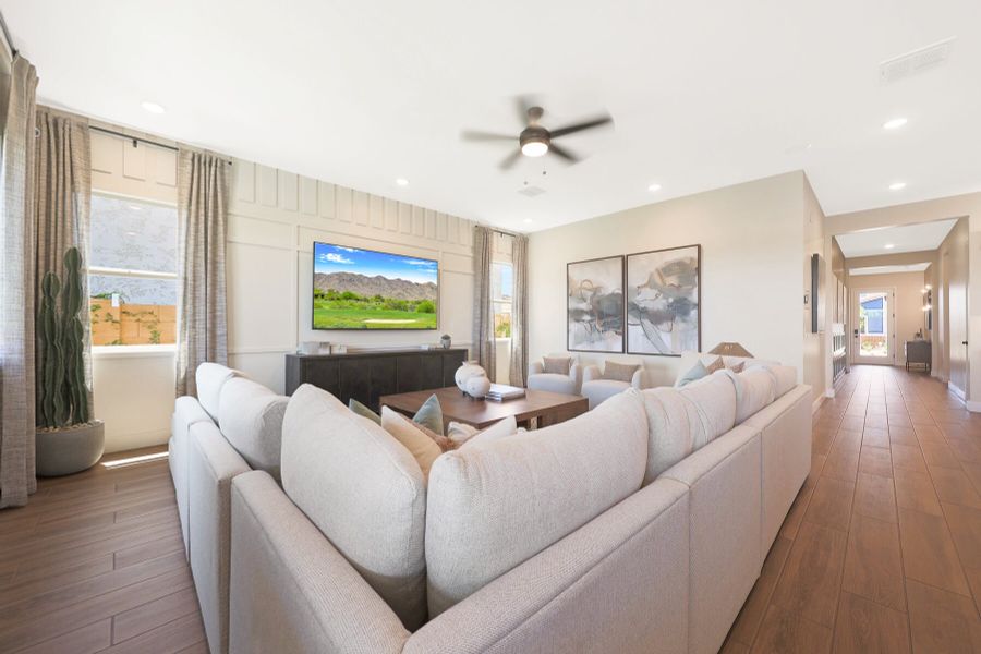 Representative furnished interior of a home built from the Garnet by Mattamy Homes in Landmarke, Queen Creek (Image 17).