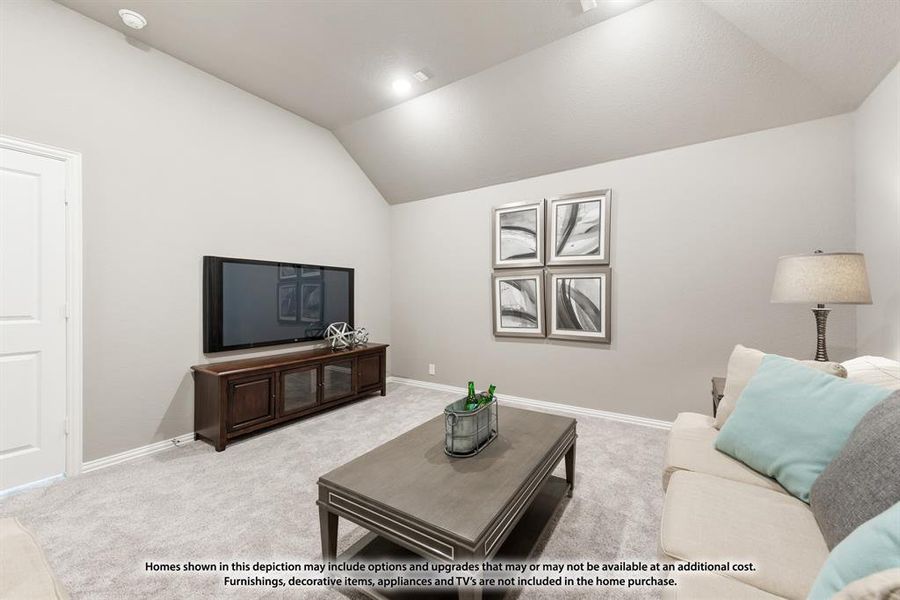Furnished interior view inside a new home in North Grove, Waxahachie (Image 14).