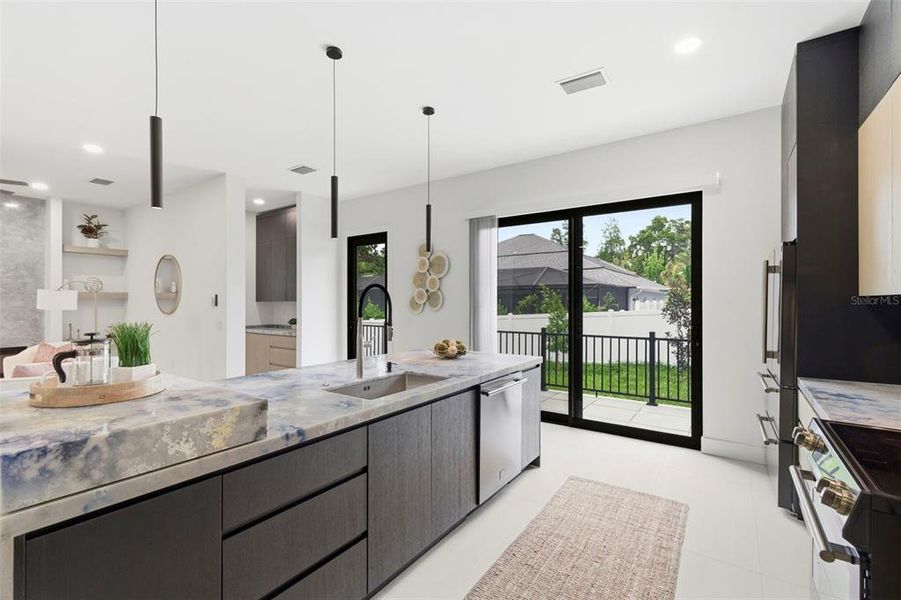 Furnished interior view inside a new home in , Safety Harbor (Image 50).