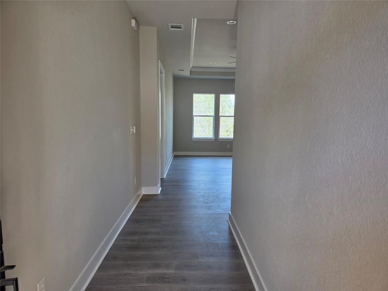 Entry hallway leading into open floor plan Entry hallway leading into open floor plan
