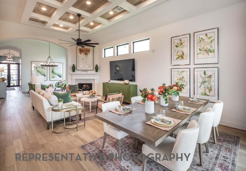Furnished interior view inside a new home in Elyson, Katy (Image 6).