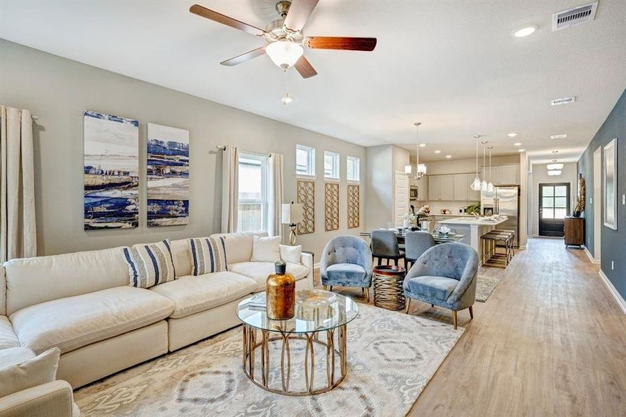 Furnished interior view inside a new home in , Crowley (Image 6).