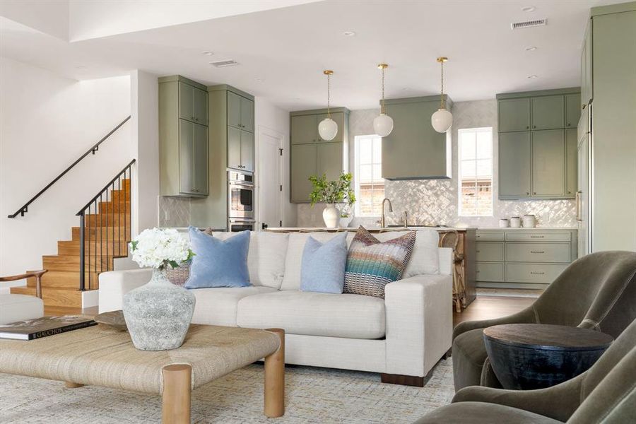 Furnished interior view inside a new home in , Dallas (Image 27). Furnished interior view inside a new home in , Dallas (Image 27).