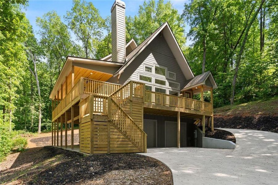 Front exterior of a new home in , Dawsonville, GA, highlighting curb appeal (Image 27). Front exterior of a new home in , Dawsonville, GA, highlighting curb appeal (Image 27).