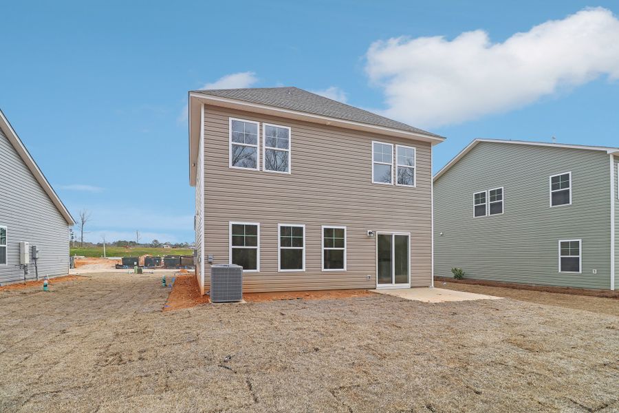 Representative exterior photo of a completed home built from the Hidden Creek II by Great Southern Homes in Worthington, Hephzibah, GA (Image 29).