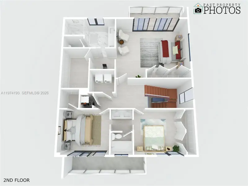 2D floor plan layout of this home in , Dania Beach, FL (Image 5).