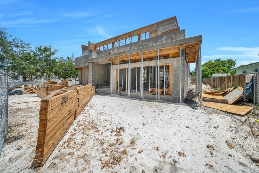 In-progress construction of a new home in , Miami Shores, FL (Image 16).
