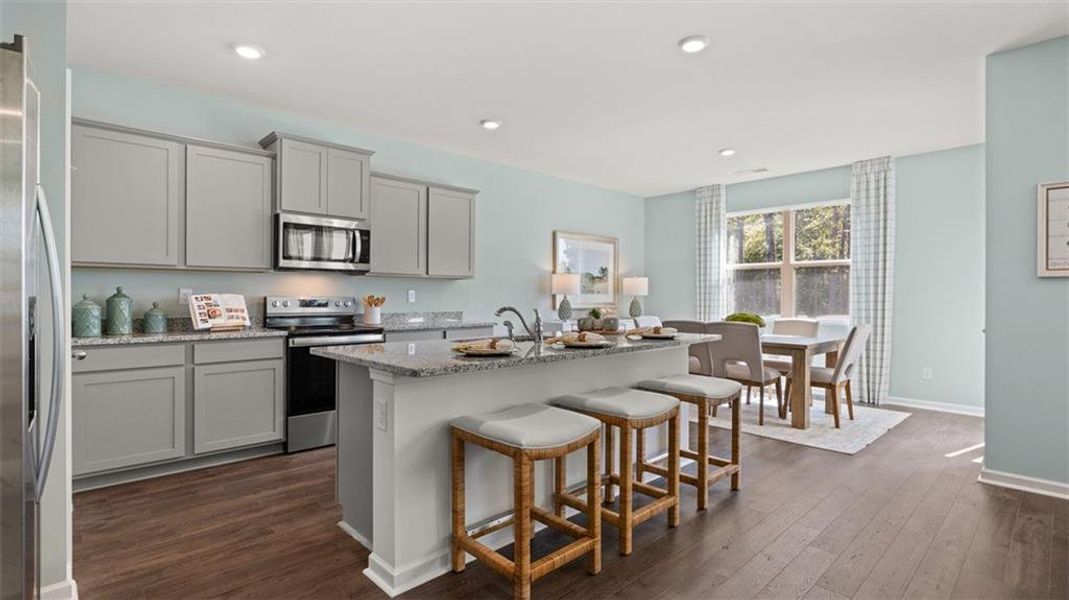 Furnished interior view inside a new home in Jackson Landing, Jefferson (Image 41).