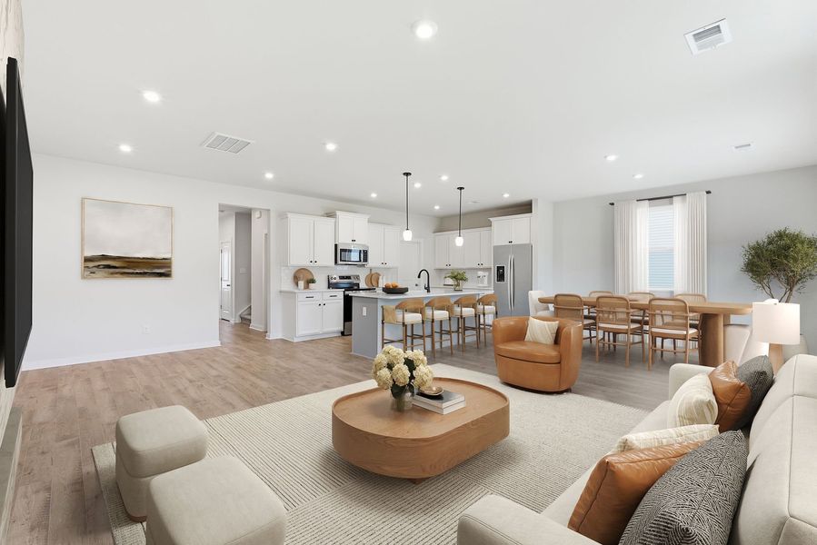 Representative furnished interior of a home built from the The Nathaniel by Stanley Martin Homes in Abney Hills Estates, Blythewood (Image 5).