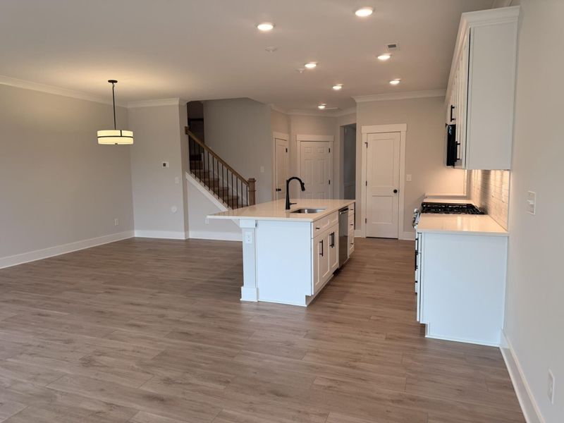 Furnished interior view inside a new home in Blythe Mill Townhomes, Waxhaw (Image 7).