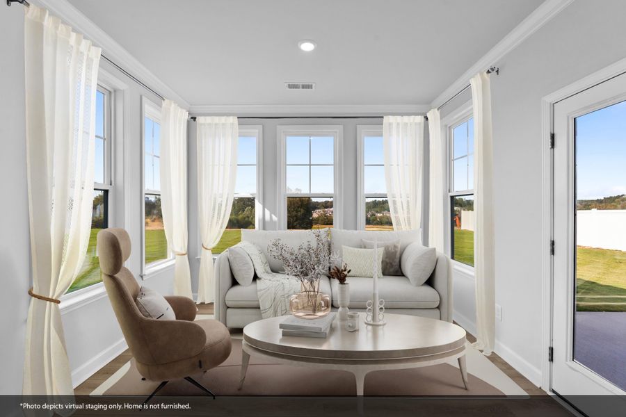 Furnished interior view inside a new home in Fieldstone, Lexington (Image 11). Furnished interior view inside a new home in Fieldstone, Lexington (Image 11).
