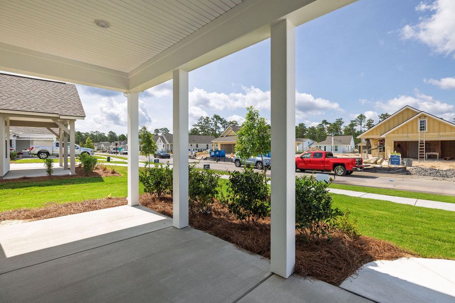 Exterior details and patio area of a home in , Charleston (Image 31).