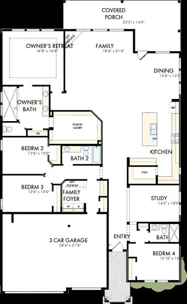 2D floor plan layout of this home in La Cima, San Marcos, TX (Image 2). 2D floor plan layout of this home in La Cima, San Marcos, TX (Image 2).