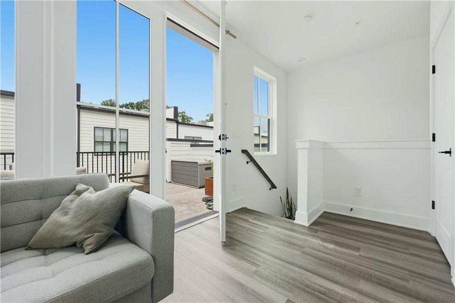 Furnished interior view inside a new home in , Atlanta (Image 22).
