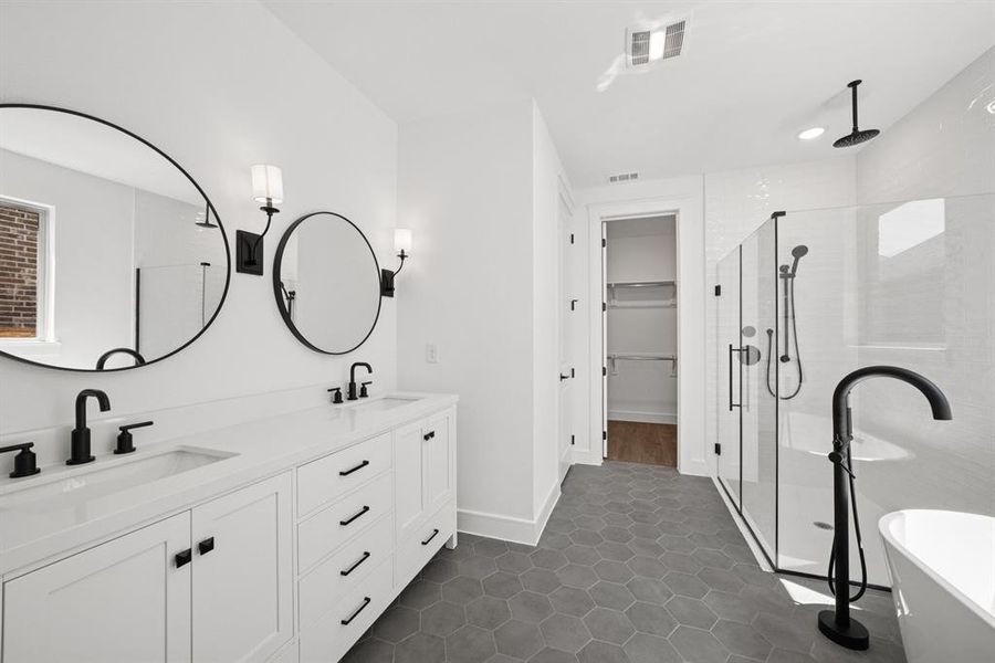 Furnished interior view inside a new home in Sterling Greene, Arlington (Image 11). Furnished interior view inside a new home in Sterling Greene, Arlington (Image 11).