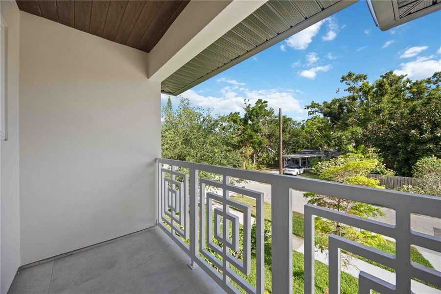 Exterior details and patio area of a home in , Sarasota (Image 32).