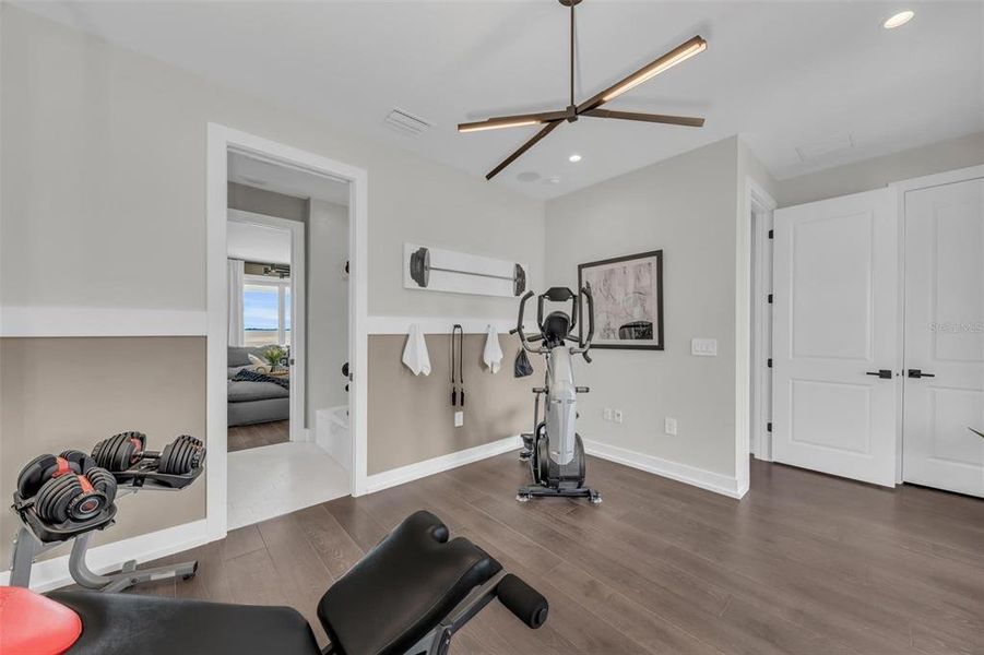 Getting in shape will be easier than ever with your in-home gym.