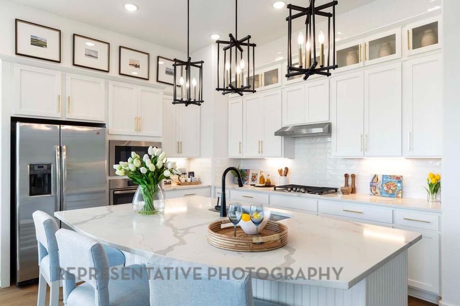Furnished interior view inside a new home in Lariat, Liberty Hill (Image 6).