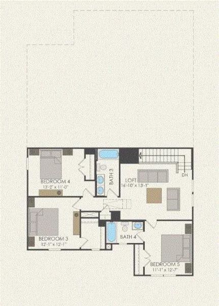 Pulte Homes, Albany floor plan