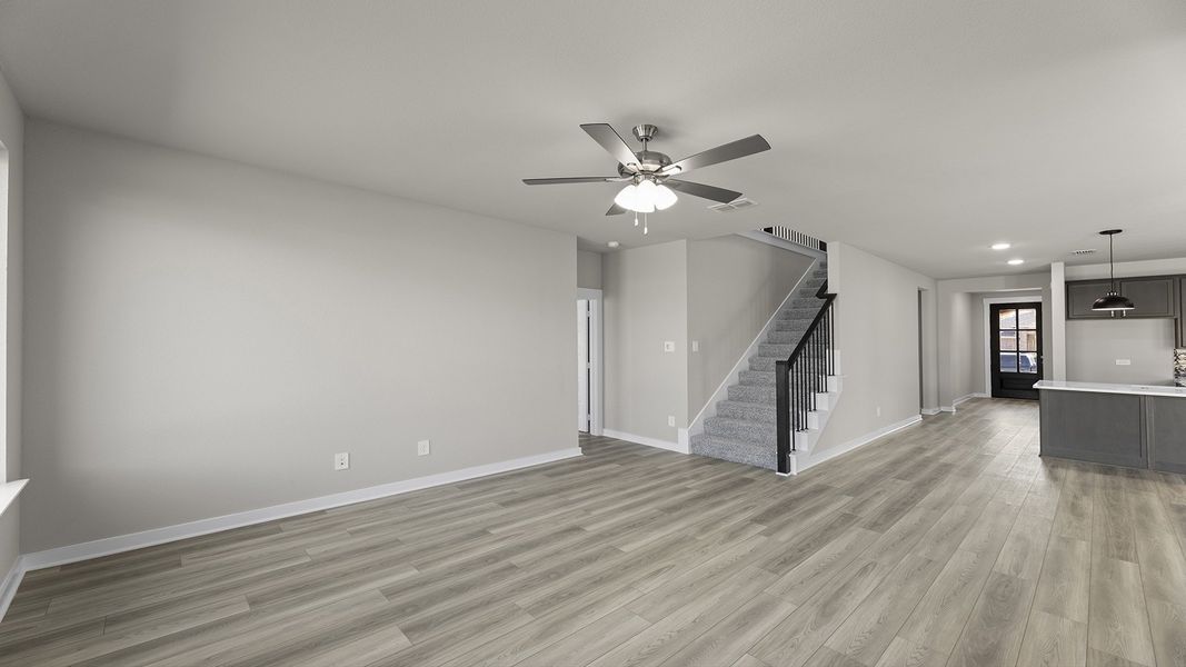 Spacious, unfurnished interior of a new home in Keeneland, Aubrey (Image 20). Spacious, unfurnished interior of a new home in Keeneland, Aubrey (Image 20).