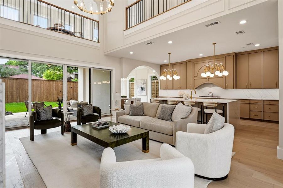 Furnished interior view inside a new home in , Dallas (Image 16). Furnished interior view inside a new home in , Dallas (Image 16).