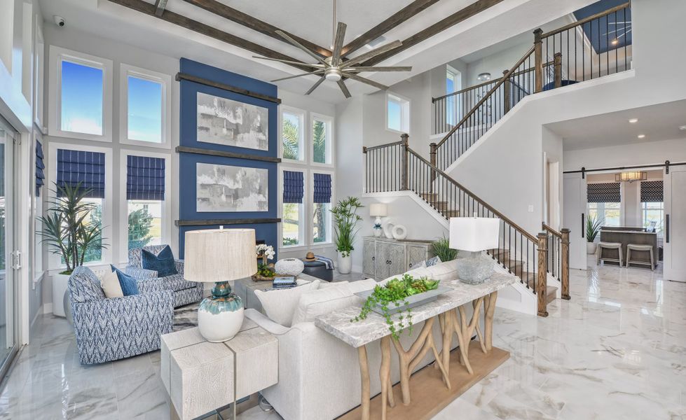 Furnished interior view inside a new home in Laureate Park, Orlando (Image 12).