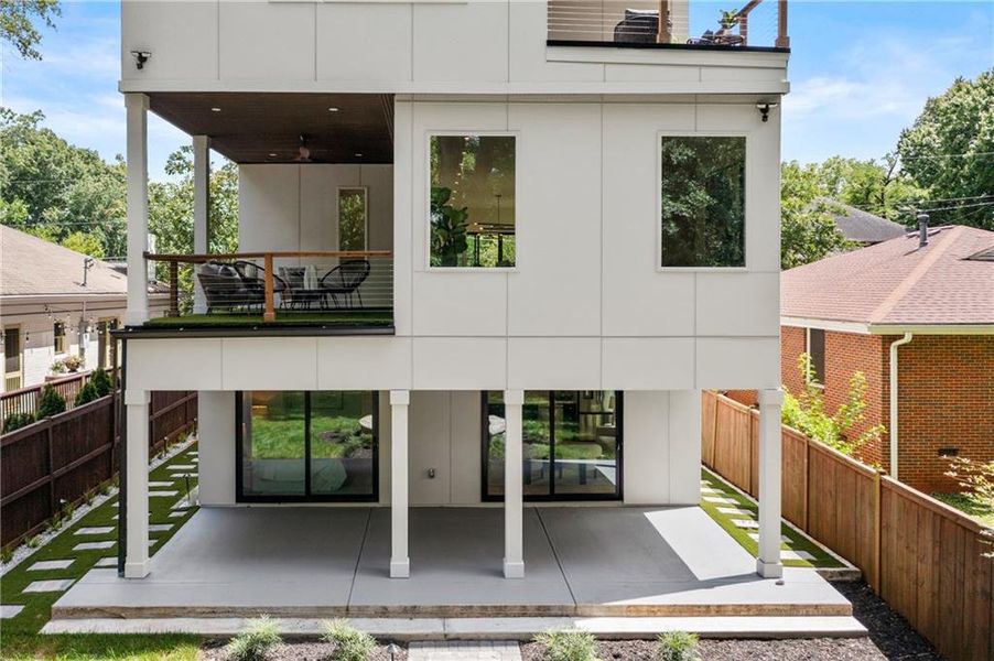 Exterior details and patio area of a home in , Atlanta (Image 29). Exterior details and patio area of a home in , Atlanta (Image 29).