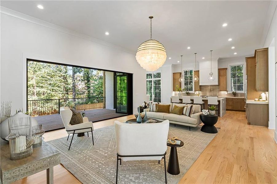 Furnished interior view inside a new home in , Marietta (Image 10).