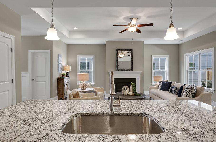 Representative furnished interior of a home built from the Sinclair by Bill Clark Homes in Osprey Landing, Southport (Image 12).