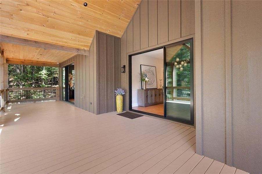 Exterior details and patio area of a home in , Talking Rock (Image 32).