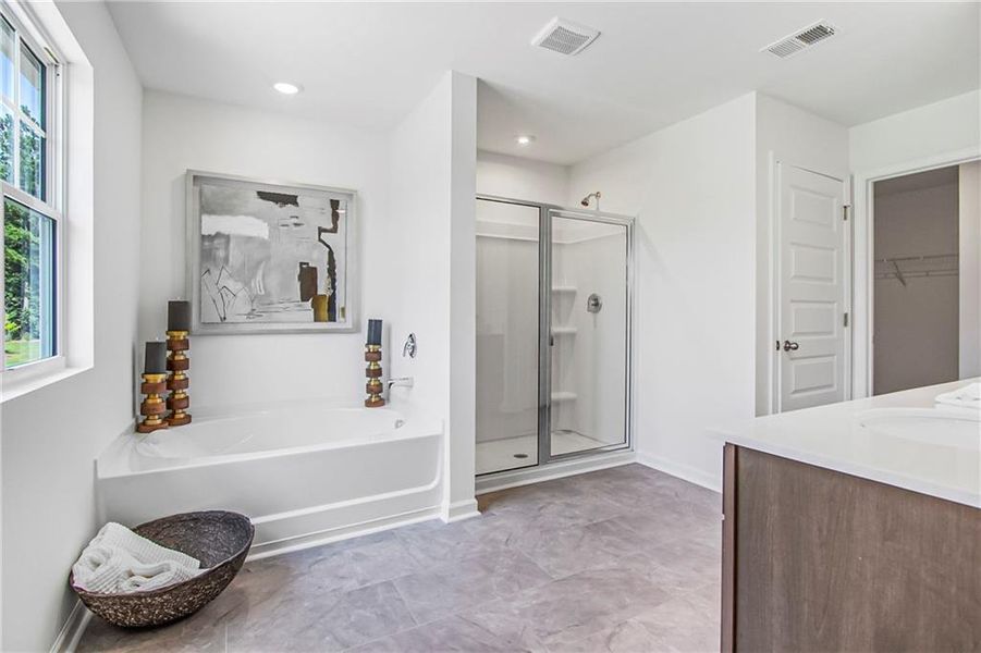 Furnished interior view inside a new home in Harvest Park, Decatur (Image 16).