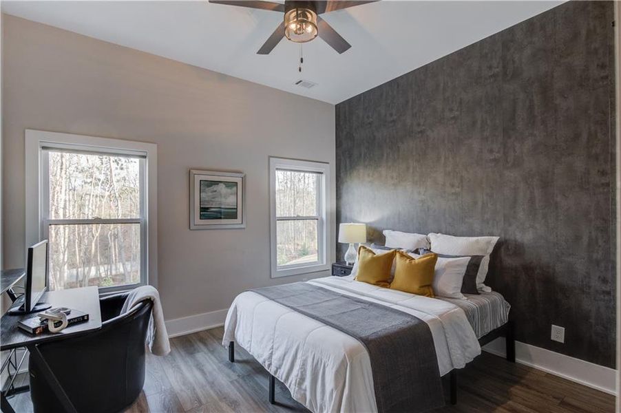 Furnished interior view inside a new home in , Suwanee (Image 37).