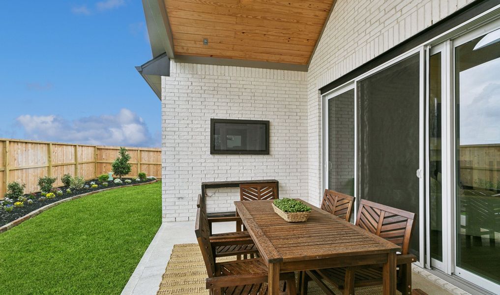 Covered patio to relax