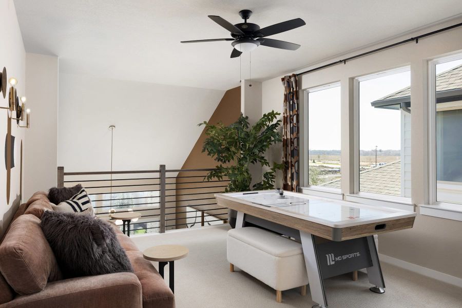 Furnished interior view inside a new home in Flora, Hutto (Image 32).