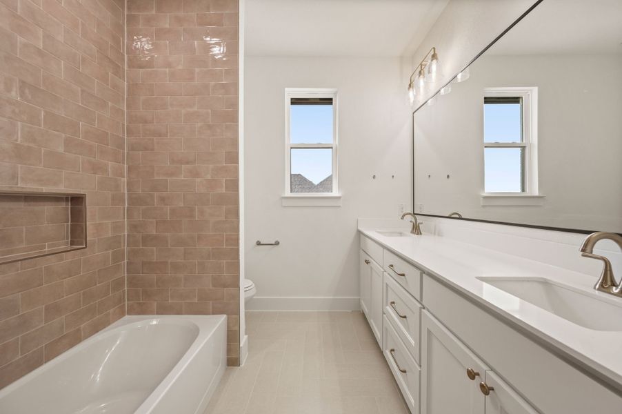 Furnished interior view inside a new home in NorthGlen, Haslet (Image 19). Furnished interior view inside a new home in NorthGlen, Haslet (Image 19).