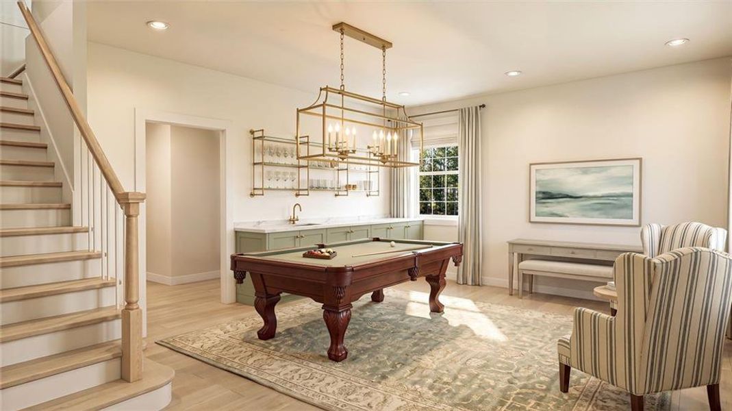 Furnished interior view inside a new home in , Alpharetta (Image 11).