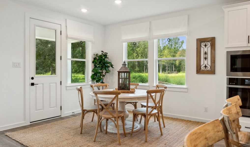 Sun-lit dining area