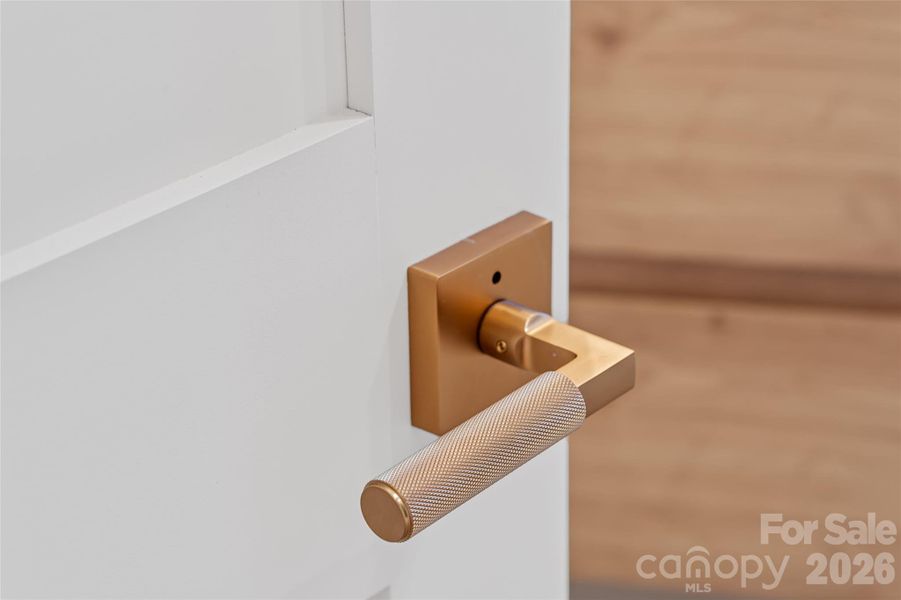 Custom brass door handles