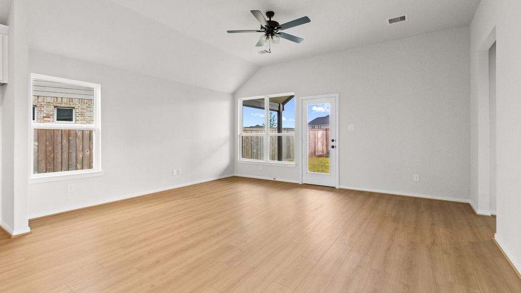 Representative furnished interior of a home built from the Aruba by Brightland Homes in Bridgeland Creekland Village, Cypress (Image 11).